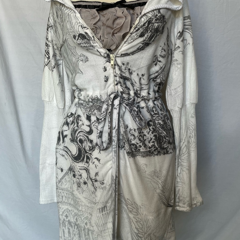 grunge mall goth affliction sweater.